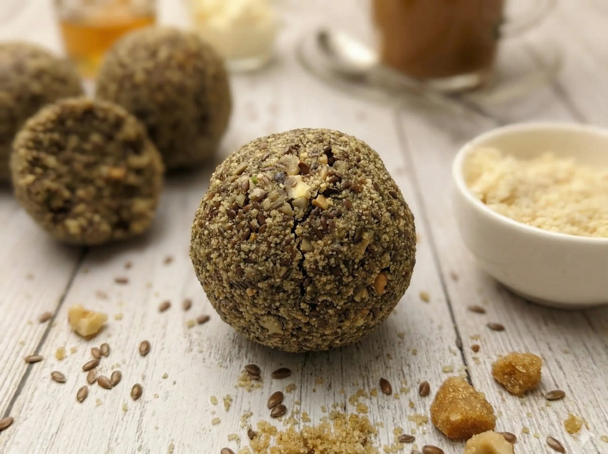 Healthy Standard Alsi Ki Pinni made with flaxseeds and desi ghee winter energy sweet