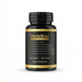 HerbXcel male booster supplement bottle on a white background