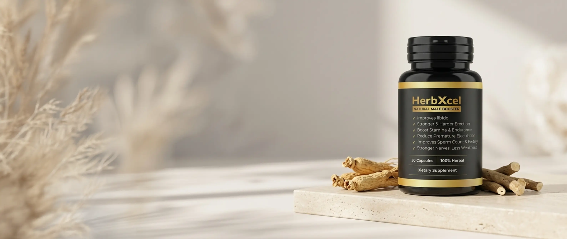 Herbxcel by Fully Organic is a 100% organic natural formula designed to support male vitality — safely and naturally.