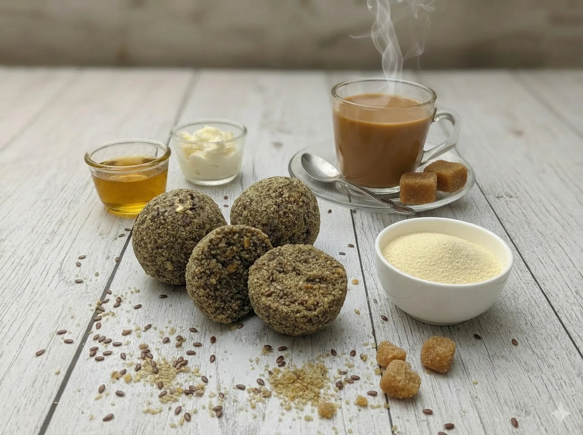 Traditional Pakistani Alsi Ki Pinni natural flaxseed laddu for strength and immunity