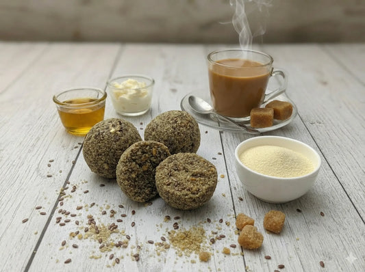 Traditional Pakistani Alsi Ki Pinni natural flaxseed laddu for strength and immunity