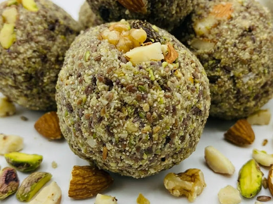 Alsi Ki Pinni premium flaxseed sweet front packaging by Fully Organic
