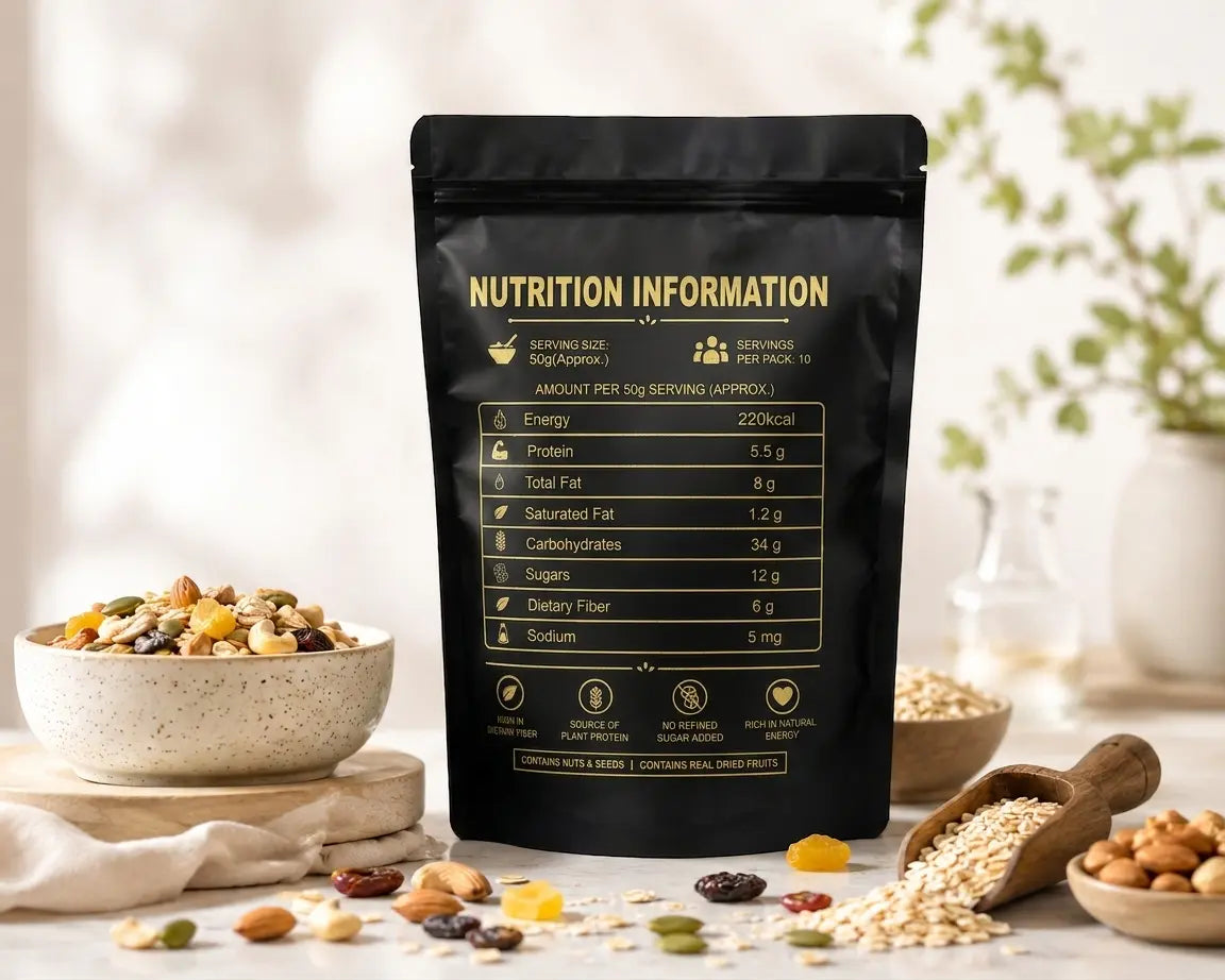 Oats with Nuts, Healthy Oatmeal