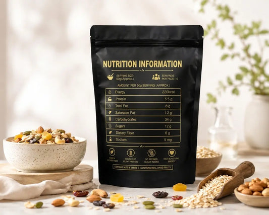 Oats with Nuts, Healthy Oatmeal
