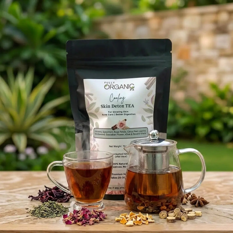 Skin Detox Tea by Fully Organic PK for healthy glowing skin